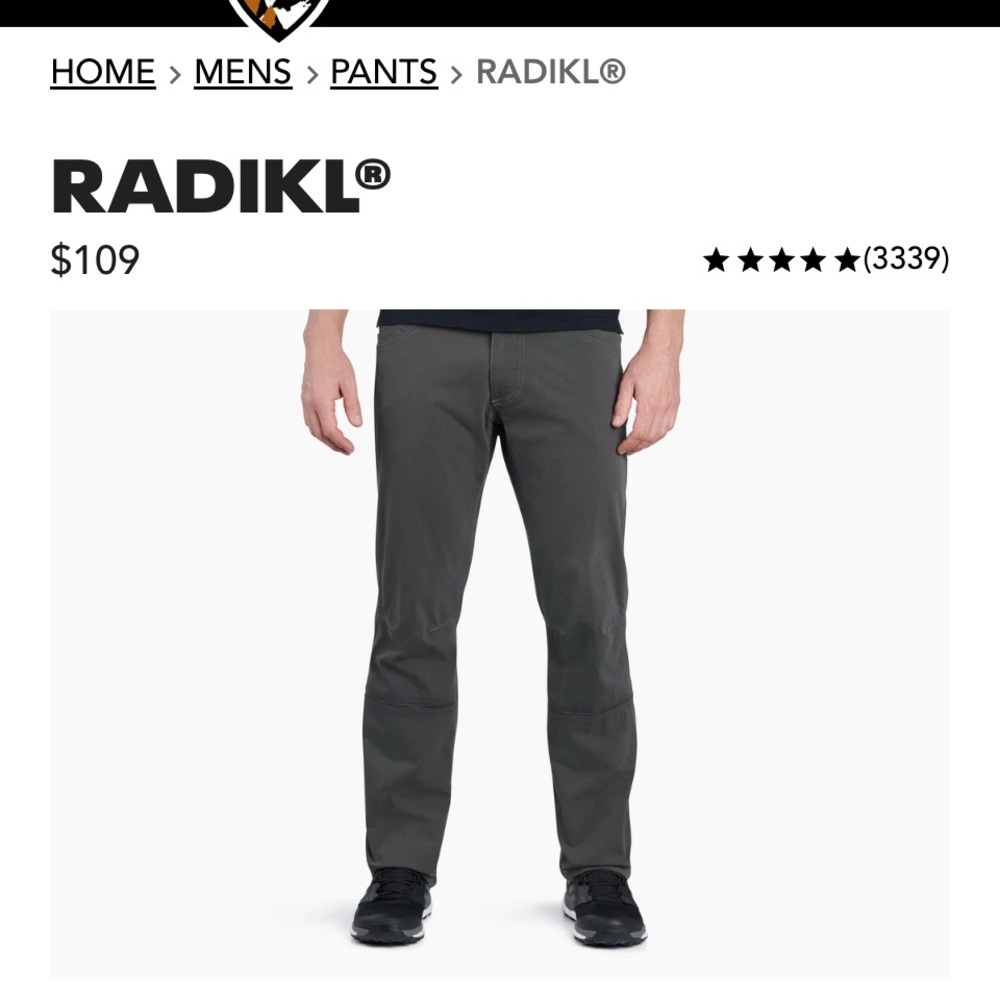 Kuhl radikl pants 38x34